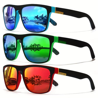 Fashion Vintage Square Polarized Sunglasses Men Women Driving Fishing Luxury Brand Designer Sun Glasses Driver'S Eyewear UV400