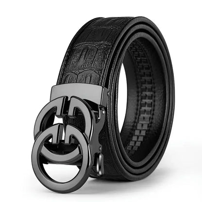 Men Belt Genuine Leather Belt Metal Alloy Automatic Buckle Brand Luxury Design Waist Belts for Men Strap Male